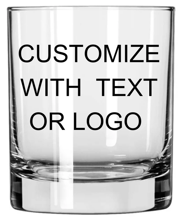 11 oz. Whiskey Rocks Glasses - Customize with logo